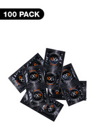 Előjáték, kellékek - Óvszerek: EXS Black - latex óvszer - fekete (100 db) termék fotó, kép