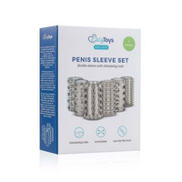 Férfi kellékek - Péniszköpenyek, péniszhosszabbítók: Easytoys Penis Sleeve - péniszmandzsetta szett - füst (6 db) termék fotó, kép