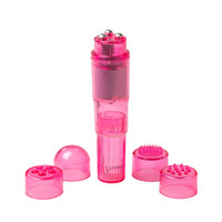 Vibrátor, dildó, műpénisz - Mini vibrátor (rezgő): Easytoys Pocket Rocket - vibrátoros szett - pink (5 részes) termék fotó, kép