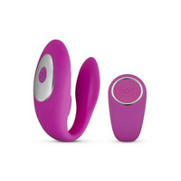 Vibrátor, dildó, műpénisz - Vibrátorok (rezgő vibrátor): Easytoys Tap Dancer - akkus, vízálló, rádiós párvibrátor (pink) termék fotó, kép