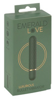 Vibrátor, dildó, műpénisz - Mini vibrátor (rezgő): Emerald Love - akkus, vízálló rúdvibrátor (zöld) termék fotó, kép