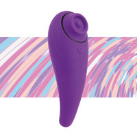 Vibrátor, dildó, műpénisz - Klitorisz izgatók: FEELZTOYS Femmegasm - akkus, vízálló hüvelyi és csikló vibrátor (lila) termék fotó, kép