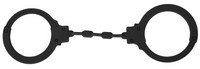 Bondage, Kötözés, S/M - Nyakörvek, bilincsek: Feel the Magic Shiver - szilikon bilincs (fekete) termék fotó, kép