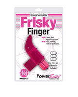 Vibrátor, dildó, műpénisz - Klitorisz izgatók: Frisky Finger - vízálló ujjvibrátor (pink) termék fotó, kép