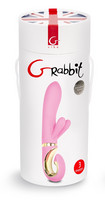 Vibrátor, dildó, műpénisz - Vagina és klitorisz vibrátor: G-Vibe GRabbit - akkus, 3 motoros G-pont vibrátor (pink) termék fotó, kép