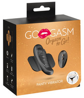 Vibrátor, dildó, műpénisz - Klitorisz izgatók: GoGasm Panty - akkus, rádiós csiklóvibrátor (fekete) termék fotó, kép