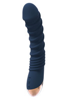 Vibrátor, dildó, műpénisz - G-pont vibrátor: Goddess Aeolus - akkus, vízálló, melegítős G-pont vibrátor (kék) termék fotó, kép