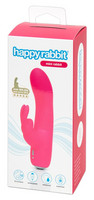 Vibrátor, dildó, műpénisz - Vagina és klitorisz vibrátor: Happyrabbit Mini Rabbit - vízálló, akkus csiklókaros vibrátor (pink) termék fotó, kép