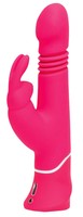 Vibrátor, dildó, műpénisz - Vagina és klitorisz vibrátor: Happyrabbit Thrusting - akkus, csiklókaros lökő vibrátor (pink) termék fotó, kép