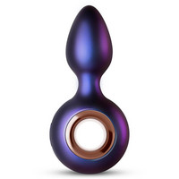Popsi szex, anál szex - Dildó, vibrátor, butt-plug: Hueman Deep Space - akkus, anál vibrátor fogógyűrűvel (lila) termék fotó, kép