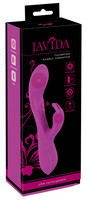 Vibrátor, dildó, műpénisz - Vagina és klitorisz vibrátor: Javida Thumping Rabbit - akkus, 3 motoros csiklókaros vibrátor (lila) termék fotó, kép