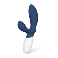 Vibrátor, dildó, műpénisz - Vagina és klitorisz vibrátor: LELO Loki Wave 2 - akkus, vízálló prosztata vibrátor (kék) termék fotó, kép