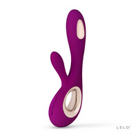 Vibrátor, dildó, műpénisz - Vagina és klitorisz vibrátor: LELO Soraya Wave - akkus, csiklókaros, bólogató vibrátor (lila) termék fotó, kép
