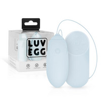 Vibrátor, dildó, műpénisz - Kéjgolyók, tojás vibrátorok: LUV EGG - akkus, rádiós vibrációs tojás (kék) termék fotó, kép