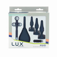 Popsi szex, anál szex - Dildó, vibrátor, butt-plug: LUX Active - szilikon anál tréning szett (fekete) termék fotó, kép