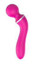 Vibrátor, dildó, műpénisz - Vibrátorok (rezgő vibrátor): Lonely - 2in1 cserélhető fejes masszírozó és G-pont vibrátor (pink) termék fotó, kép