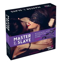 Bondage, Kötözés, S/M - Kötözés: Master & Slave  - kötözős játék szett (lila-fekete) termék fotó, kép