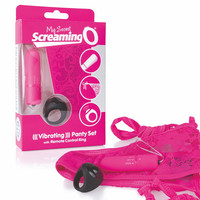 Vibrátor, dildó, műpénisz - Mini vibrátor (rezgő): MySecret Screaming Pant - rádiós vibrációs bugyi (pink) termék fotó, kép