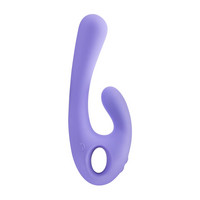 Vibrátor, dildó, műpénisz - Vagina és klitorisz vibrátor: Nomi Tang Flex Bi - akkus, csiklókaros vibrátor (lila) termék fotó, kép
