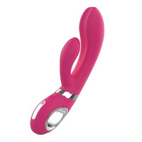 Vibrátor, dildó, műpénisz - Vagina és klitorisz vibrátor: Nomi Tang Wild Rabbit 2 - akkus, csiklókaros G-pont vibrátor (pink) termék fotó, kép