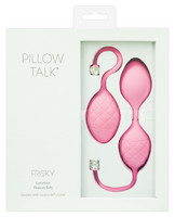 Vibrátor, dildó, műpénisz - Kéjgolyók, tojás vibrátorok: Pillow Talk Frisky - 2 részes gésagolyó szett (pink) termék fotó, kép