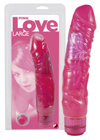 Vibrátor, dildó, műpénisz - Vibrátorok (rezgő vibrátor): Pink Love - nagy vibrátor termék fotó, kép