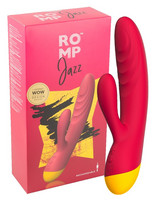Vibrátor, dildó, műpénisz - Vagina és klitorisz vibrátor: ROMP Jazz - akkus, vízálló csiklókaros G-pont vibrátor (sötét pink) termék fotó, kép