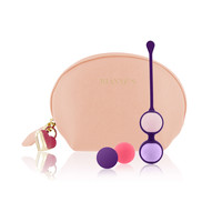 Vibrátor, dildó, műpénisz - Kéjgolyók, tojás vibrátorok: Rianna Essentials - variálható gésagolyó szett (nude) termék fotó, kép