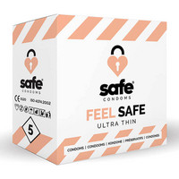 Előjáték, kellékek - Óvszerek: SAFE Feel Safe - vékony óvszer (5 db) termék fotó, kép