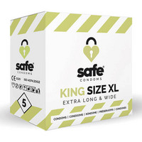 Előjáték, kellékek - Óvszerek: SAFE King Size XL - extra nagy óvszer (5 db) termék fotó, kép