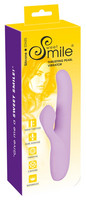 Vibrátor, dildó, műpénisz - Vagina és klitorisz vibrátor: SMILE Thrusting - akkus csiklókaros, forgó-lökő vibrátor (lila) termék fotó, kép