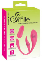 Vibrátor, dildó, műpénisz - Kéjgolyók, tojás vibrátorok: SMILE - akkus, rádiós vibrációs tojás (pink) termék fotó, kép