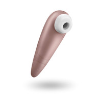 Vibrátor, dildó, műpénisz - Klitorisz izgatók: Satisfyer 1 Next - vízálló csiklóizgató (barna) termék fotó, kép