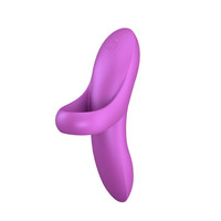 Vibrátor, dildó, műpénisz - Klitorisz izgatók: Satisfyer Bold Lover - akkus, vízálló ujj vibrátor (pink) termék fotó, kép