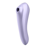Vibrátor, dildó, műpénisz - Klitorisz izgatók: Satisfyer Dual Pleasure - okos, akkus, vízálló hüvelyi és csikló vibrátor (lila) termék fotó, kép