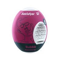 Kielégítő eszközök - Különleges maszturbátorok: Satisfyer Egg Bubble - maszturbációs tojás (1 db) termék fotó, kép