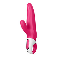 Vibrátor, dildó, műpénisz - Vagina és klitorisz vibrátor: Satisfyer Mr. Rabbit - vízálló, akkus csiklókaros vibrátor (pink) termék fotó, kép