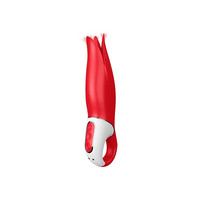 Vibrátor, dildó, műpénisz - Vibrátorok (rezgő vibrátor): Satisfyer Power Flower - akkus, vízálló vibrátor (piros) termék fotó, kép