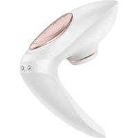 Vibrátor, dildó, műpénisz - Klitorisz izgatók: Satisfyer Pro 4 - akkus csiklóizgatós párvibrátor (fehér) termék fotó, kép