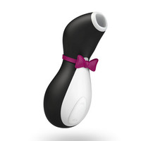 Vibrátor, dildó, műpénisz - Klitorisz izgatók: Satisfyer Pro Penguin Next - akkus, vízálló csiklóizgató (fekete-fehér) termék fotó, kép