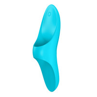Vibrátor, dildó, műpénisz - Klitorisz izgatók: Satisfyer Teaser - akkus, vízálló ujjvibrátor (türkiz) termék fotó, kép