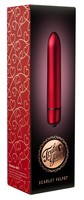 Vibrátor, dildó, műpénisz - Mini vibrátor (rezgő): Scarlet Velvet - mini rúdvibrátor (10 ritmusú) - piros termék fotó, kép