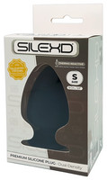 Popsi szex, anál szex - Dildó, vibrátor, butt-plug: Silexd S - alakítható anál dildó - 9 cm (fekete) termék fotó, kép