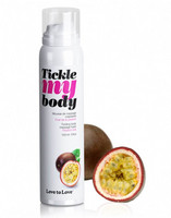 Előjáték, kellékek - Síkosító, masszázs olaj: Tickle my body - masszázs olaj hab - passion fruit (150 ml) termék fotó, kép