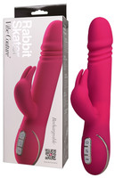 Vibrátor, dildó, műpénisz - Vagina és klitorisz vibrátor: Vibe Couture Rabbit Skater - Nyuszis, lökő vibrátor (pink) termék fotó, kép