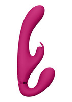 Vibrátor, dildó, műpénisz - Felcsatolható péniszek: Vive Suki - akkus, tartópánt nélküli felcsatolható vibrátor (pink) termék fotó, kép