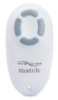 Vibrátor, dildó, műpénisz - Vibrátorok (rezgő vibrátor): We-Vibe Match - távirányító (fehér) termék fotó, kép