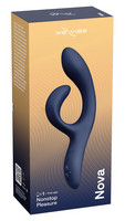 Vibrátor, dildó, műpénisz - Vagina és klitorisz vibrátor: We-Vibe Nova 2 - akkus, okos csiklókaros vibrátor (kék) termék fotó, kép