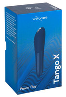 Vibrátor, dildó, műpénisz - Mini vibrátor (rezgő): We-Vibe Tango X - akkus, vízálló rúdvibrátor (királykék) termék fotó, kép