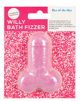 Ajándéktárgyak - Ötletes, pikáns ajándékok: Willy Bath Fizzer - péniszes fürdőbomba - eper (100g) termék fotó, kép
